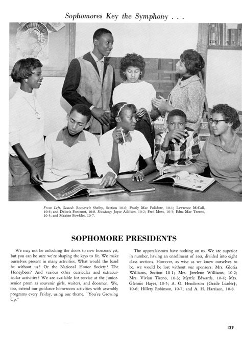 The Bumblebee Yearbook Of Lincoln High School 1960 Page 129 The Portal To Texas History