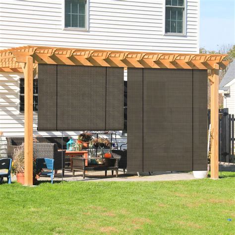 Coarbor Outdoor Roll Up Shades Blinds For Porch Pergola Shade Privacy Roller Shade Screen For