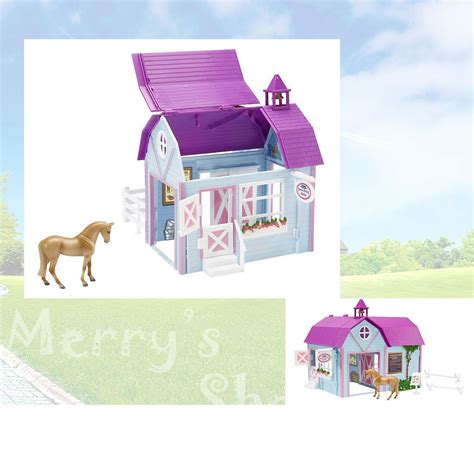 Stablemates Crazy Stable Set Horse Girl Barn Pretend Play Toys Kids