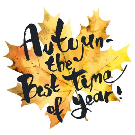 Autumn Is The Best Time Of Year Stock Vector Illustration Of Graphic
