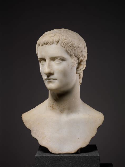 Marble Portrait Bust Of The Emperor Gaius Known As Caligula Roman