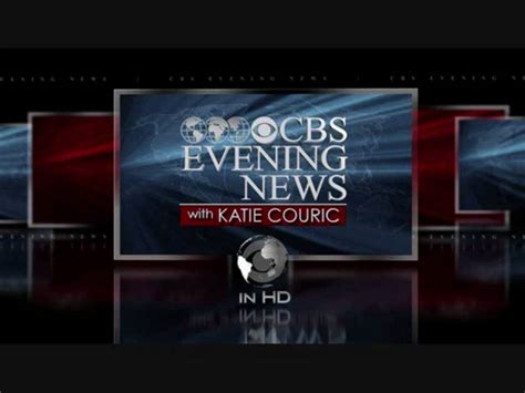 Cbs Evening News With Katie Couric Intro Youtube