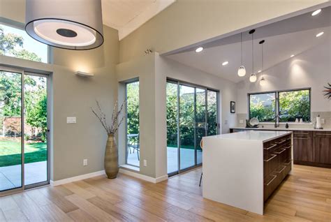 However, most of these lights can also work on a sloped ceiling as long as you have the correct adapter. Sloped Ceilings - Midcentury - Kitchen - san francisco ...