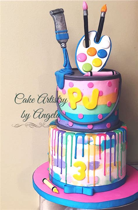 Artist Cake Art Birthday Cake Art Party Cakes Cake
