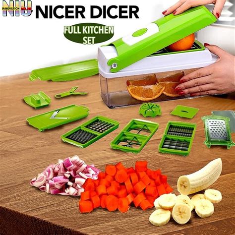 Nicer Dicer Plus Multi Function Vegetable Fruit Peeler Slicer Cutter