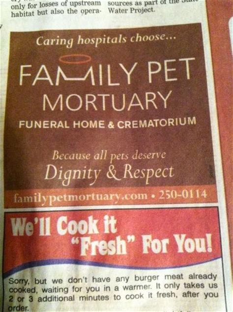 Funny Newspaper Ads Dump A Day