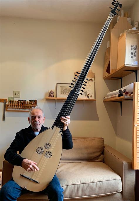 Theorbo Plucked String Instrument From The 1600s For The Bilge