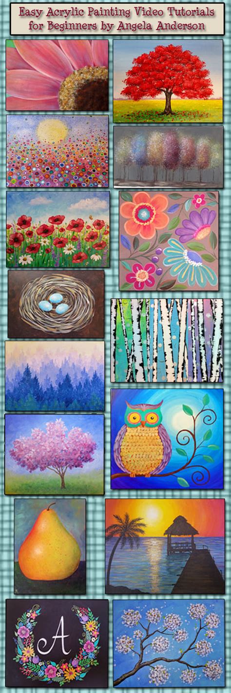Critters on canvas, acrylic painting lessons. Angela Anderson Art Blog: Acrylic Painting Tutorials by ...