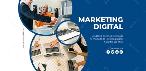 Capa De Facebook Marketing Digital Psd Editável Download Designi
