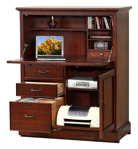 Computer desks (1) desks with file (1) double ped desks (4) executive desks (5) file cabinets (4). Winners Only Willow Creek 41" Computer Armoire | Fashion ...