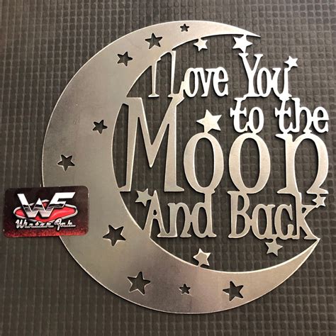 I Love You To The Moon And Back Sign Winter Fab Online