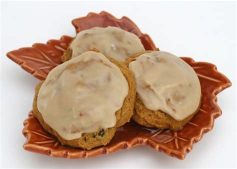 Pumpkin Cookies With Maple Icing Glorious Treats
