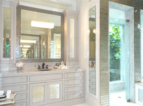 This Luxury Master Bath Dazzles With Swarovski Crystal Vanity Lights By Schonbek Custom