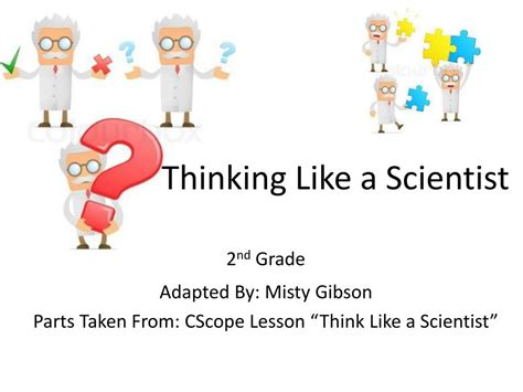 PPT Thinking Like A Scientist PowerPoint Presentation Free Download ID