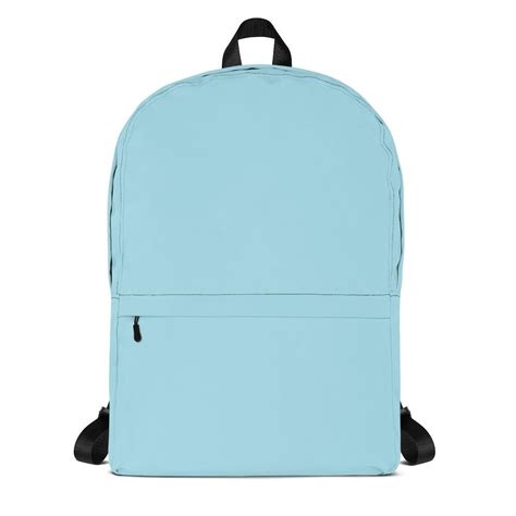 Pastel Blue Backpack From Solid Color Series Blue Backpack Backpacks