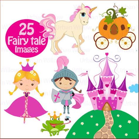 Princess Fairy Tale Clipart Clipart Dragon Graphics