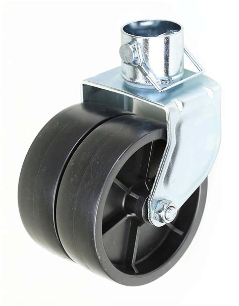 New 6 Dual Trailer Swirl Jack Caster Wheel With Pin Ebay