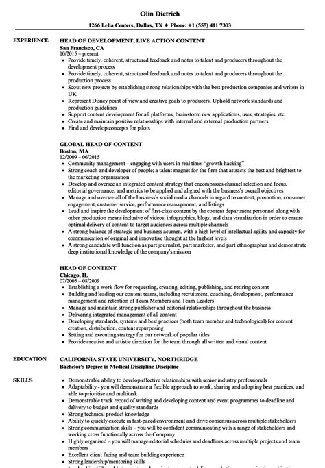 Don't be tempted to add descriptions and provide further information about your acting credits, even if you think it what should a headshot look like? Head Content Resume Samples | Velvet Jobs
