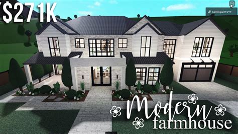 Bloxburg Modern Farmhouse Build