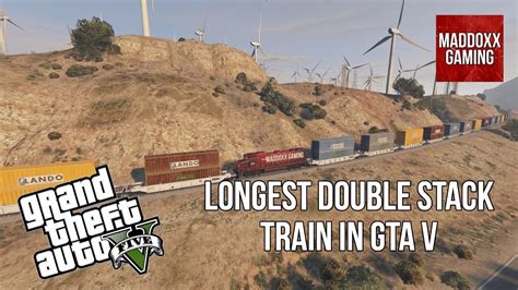 Gta 5 World Longest Double Stack Train 1440p 60 Fps Maddoxxgaming
