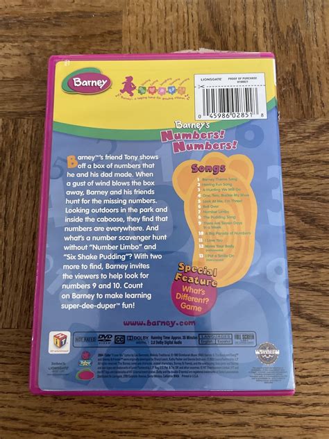 Barney Numbers Numbers Dvd 45986028518 Ebay