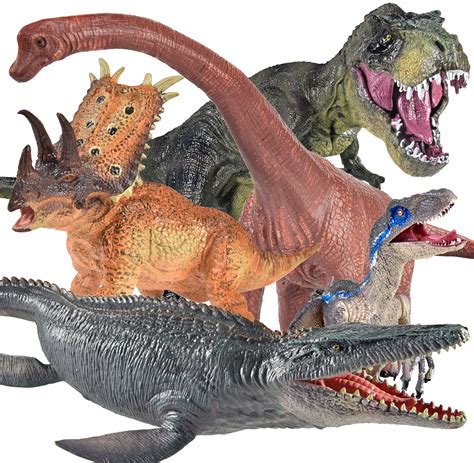 Buy 5 Pcs Jumbo Dinosaur Toy Set Realistic Looking Dinosaur Figures For