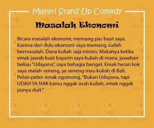 Materi Stand Up Comedy Tentang Masalah Ekonomi - YEDEPE.COM