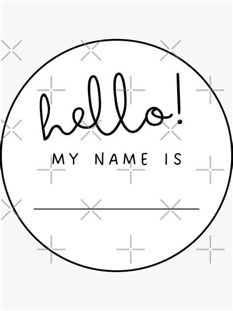 Hello My Name Is Puffinka 01 Sticker For Sale By Puffinka Redbubble