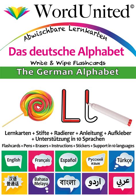 The German Alphabet Write And Wipe Flashcard Kit Wordunited