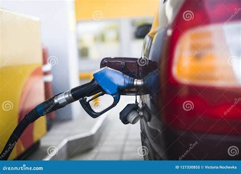 Fuel Gasoline Car In Gas Station Stock Image Image Of Diesel Cost