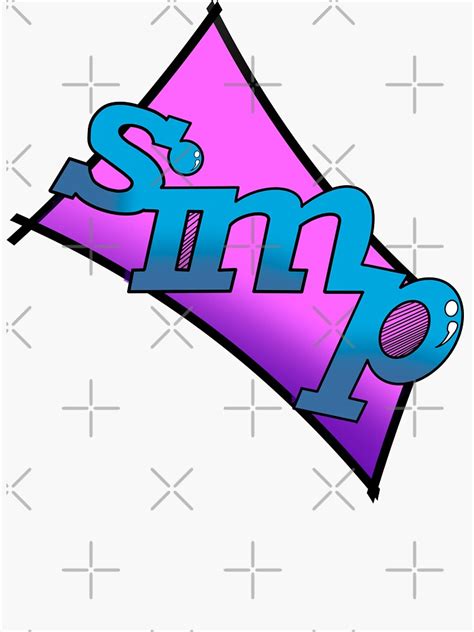 Simp Logo Sticker For Sale By Widdershinsshop Redbubble