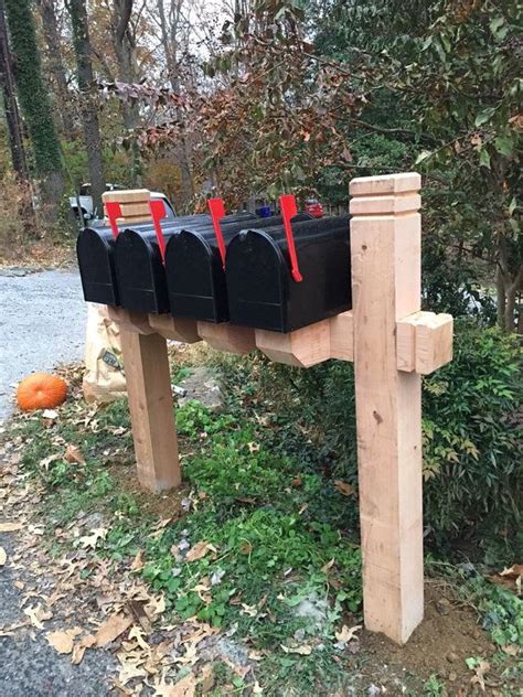 Multiple Mailbox Post Mailbox Post Mailbox Landscaping Mailbox Stand