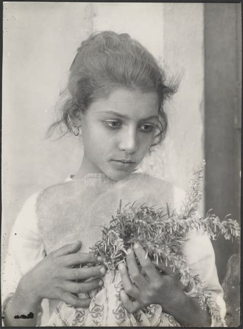 Girl With Rosemary Baron Wilhelm Von Gloeden German 1856 1931