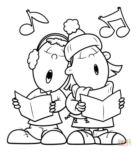 Girls Singing A Song Together Coloring Page Free Printable Coloring Pages
