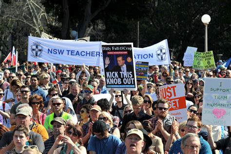 Tens Of Thousands March In Protest Against Federal Government Policies