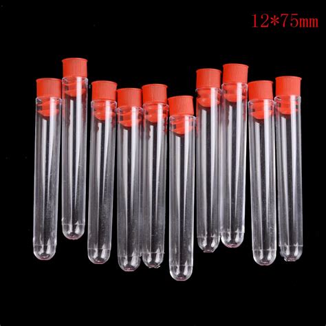 10pcs Test Tubes 1275mm High Quality Transparent Plastic Laboratory