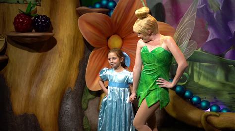 Daisy Dressed As Wendy Meets Tinkerbell At Wdw Youtube