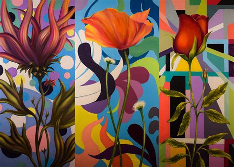 Surrealist Flowers Painting By Paul Gobell Pixels