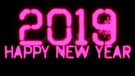 2019 Happy New Year Wallpaper Background Stock Illustration