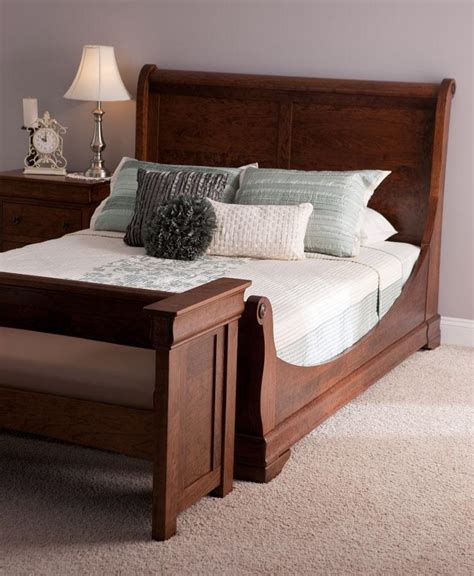 Simply Amish Louis Philippe Sleigh Bed In Your Choice Of Wood And Finish