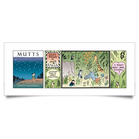 Mutts Print Jules Dreams Of Africa Jgimutts11 The Jane Goodall