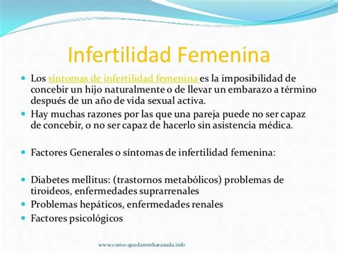 Causas De Infertilidad Femenina Pdf Factores Ambientales