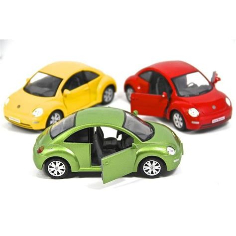 3pc Set 65 Kinsmart Vw Volkswagen Beetle New Diecast Model Toy Car 1