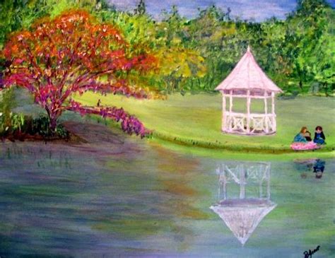 Childhood Picnic In The Park Painting By Bert Grant Saatchi Art