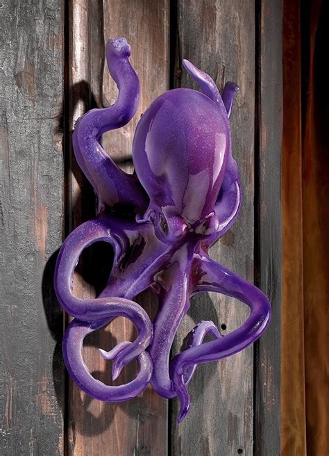 Purple Acrylic Octopus Wall Hanging Octopus Wall Decor Octopus Wall Art
