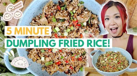 Vegan Dumpling Fried Rice Viral Minute Recipe Youtube