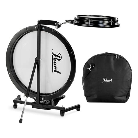 Pearl Compact Traveler 2 Piece Drum Kit With Bag Black
