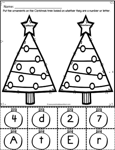 🎄 Free Printable Christmas Worksheets For Preschool