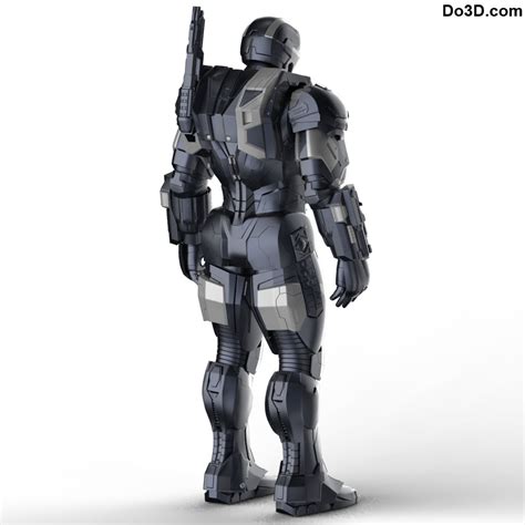 3d Printable Suit Iron Man Mark Iii Armor War Machine Model Mk 003