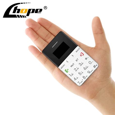 New Mini Card Phone Aeku Q5 Color Screen Tf Card Credit Card Phone Quad